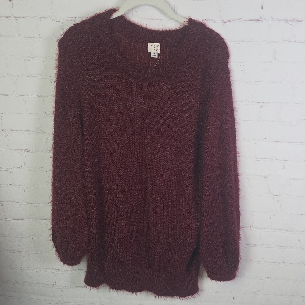 a new day Maroon Crew Neck Sweater